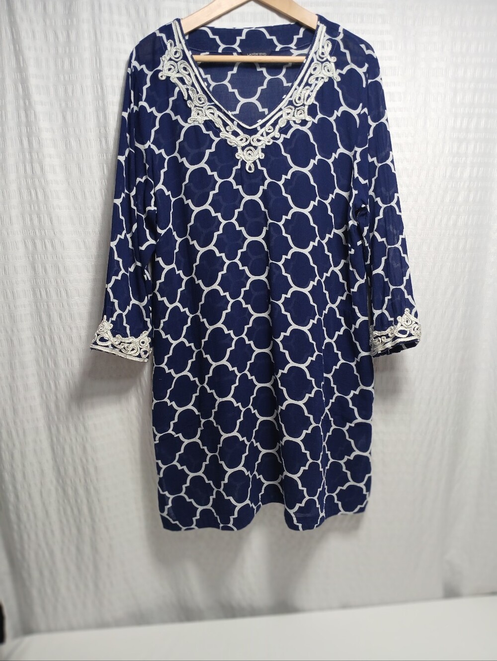 Lands End Beach/ Pool Cover Up. Size L - Picture 2 of 11